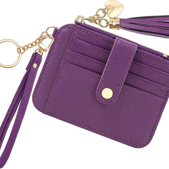 Accessories - Small Card Case Womens Wristlet Keychian Card Holder Cash Coin Purse Girls Cute